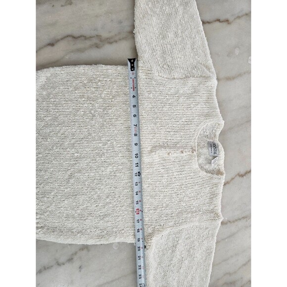 Crystal Sportswear Ltd Women’s Sweater, White, Size Large, Acrylic Knit Pullover - Picture 10 of 16